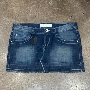 adidas jean mini skirt